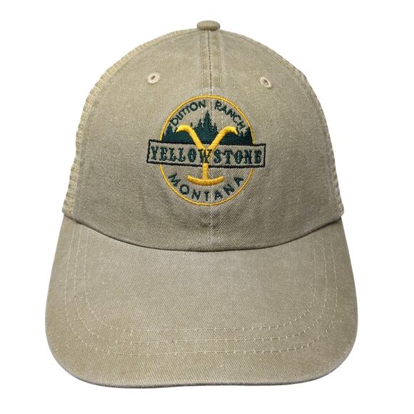 Yellowstone Dutton Ranch Montana Trucker Hat Brown One Size Adjustable Mesh Back - Picture 1 of 8
